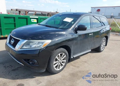 2014 Nissan Pathfinder S z USA, uszkodzony, nr VIN 5N1AR2MM0EC697366